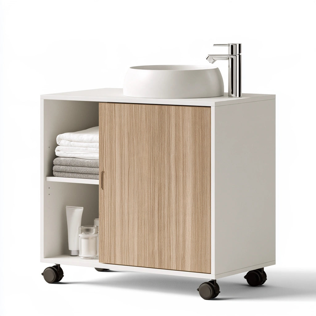 Badezimmerschrank, Farbe: weiß